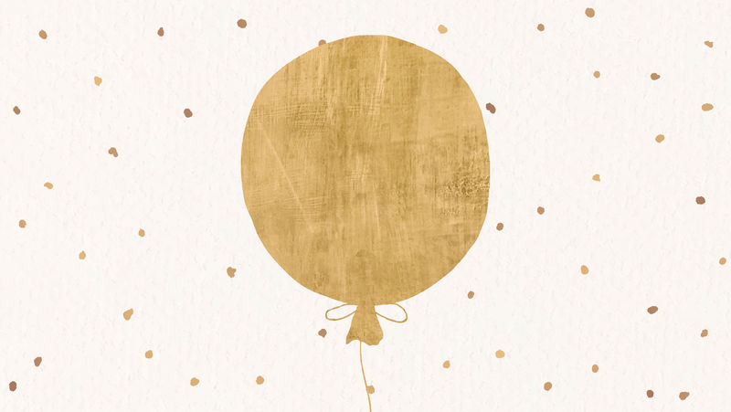 金色气球节日背景矢量横幅