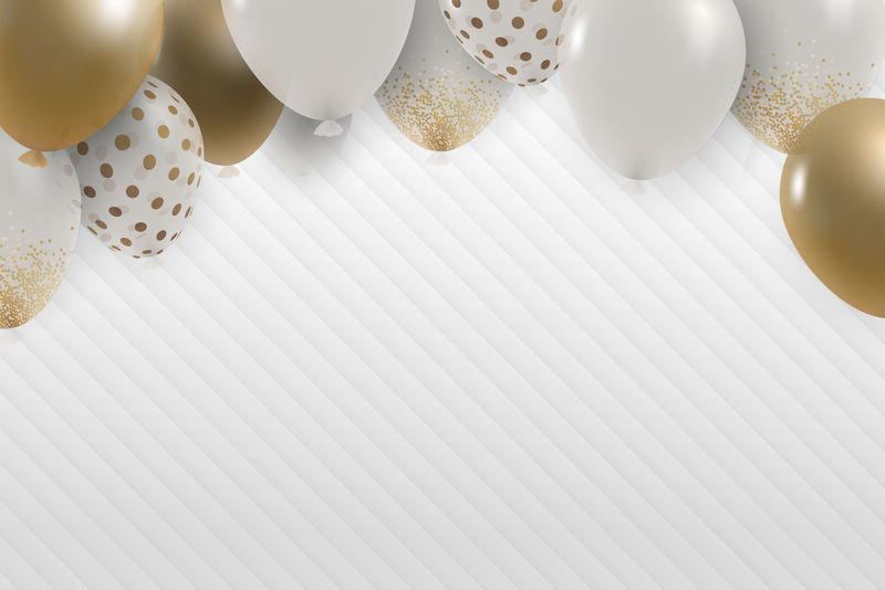 喜庆的白色新年psd浮动闪光气球灯芯绒背景