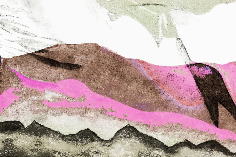 粉色和棕色大理石图案背景向量