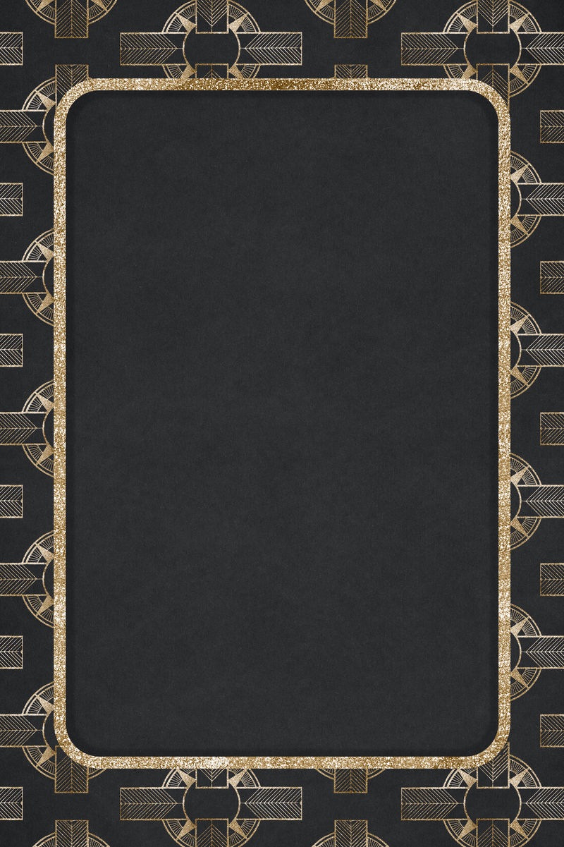复古金色闪光psd框架由Samuel Jessurun de Mesquita的艺术作品混合而成
