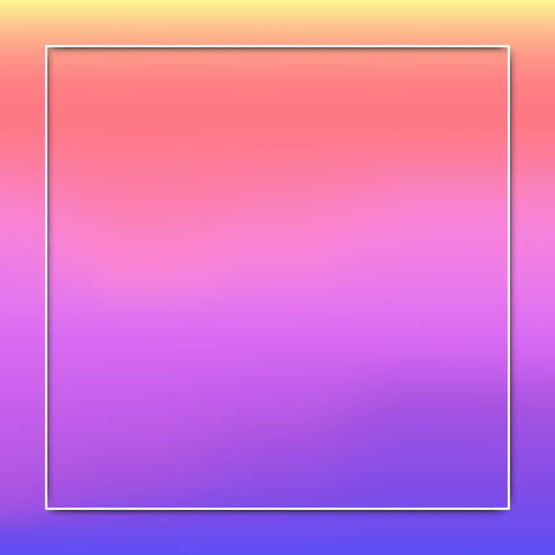 蓝色和粉色全息图案背景向量上的白色框