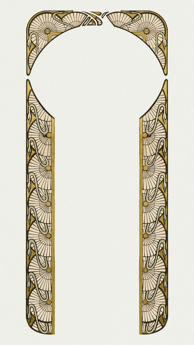 Art nouveau pattern psd elementremixed from the artworks of卧底