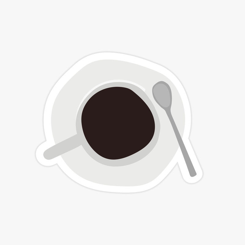 咖啡杯平面设计向量