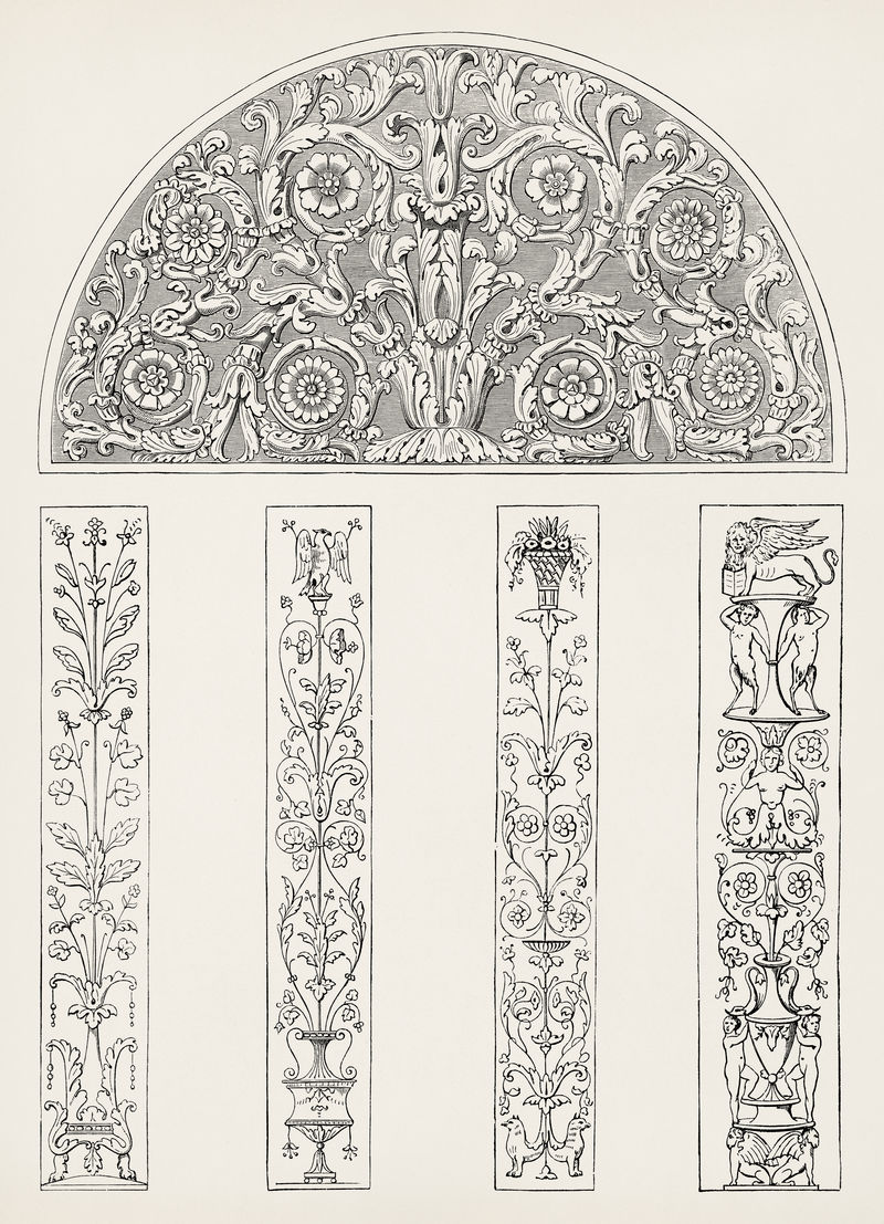 Antique illustration of the grammar of ornament by？？？