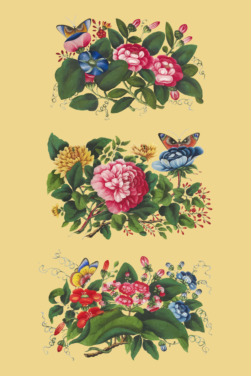 美丽复古中国插花套装