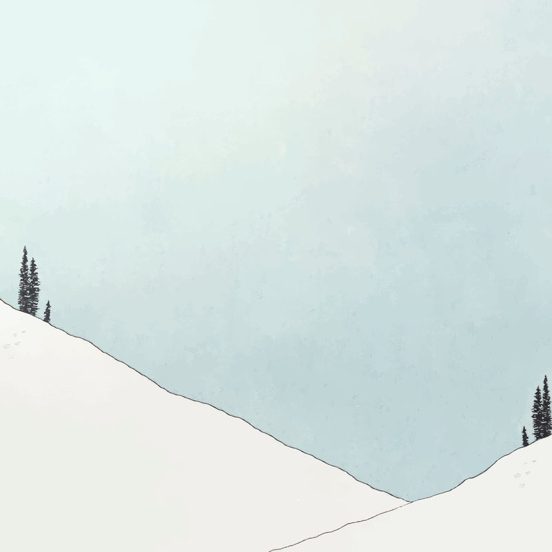 雪山背景矢量设计空间由乔治·巴比尔的艺术作品混合而成