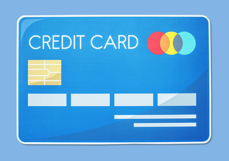 信用卡矢量图示图标