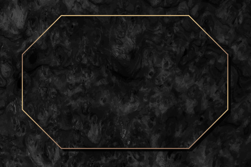 黑色背景向量上的八角金框