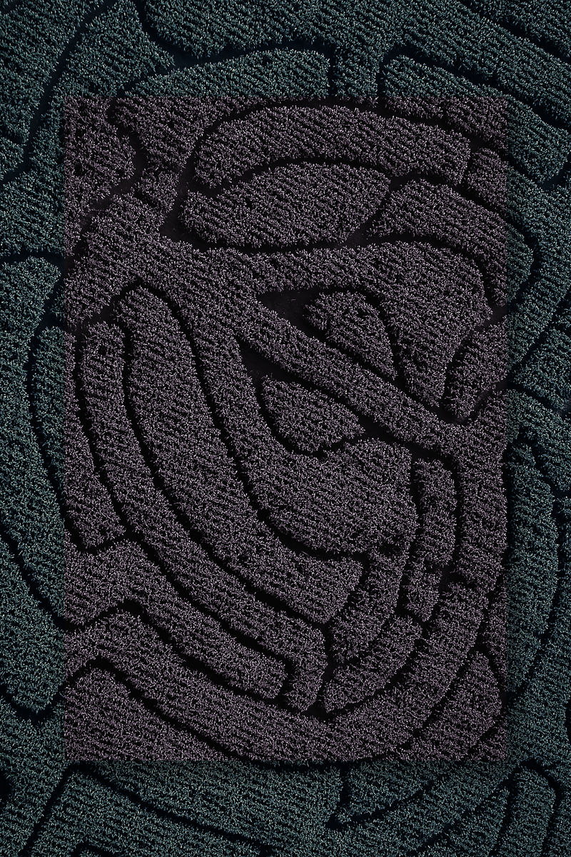 迷宫图案框架背景插图