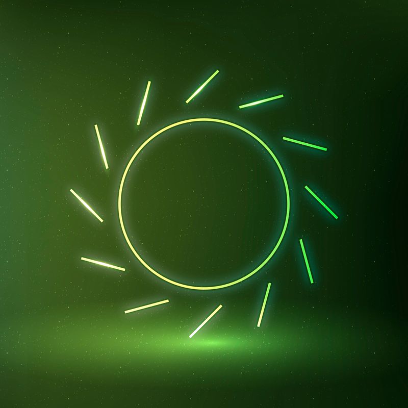 太阳图标矢量可再生能源符号