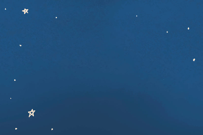 水彩插图中的星夜蓝背景向量