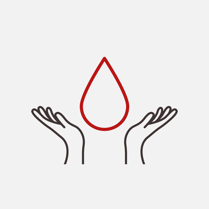 献血帮手以简约线条艺术风格诠释健康慈善理念