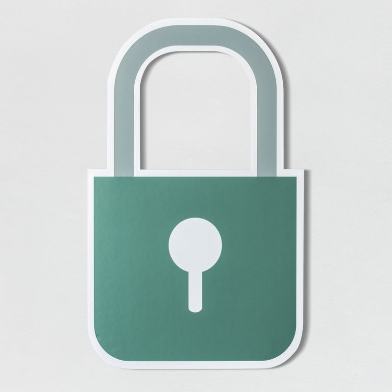 隐私安全锁图标符号