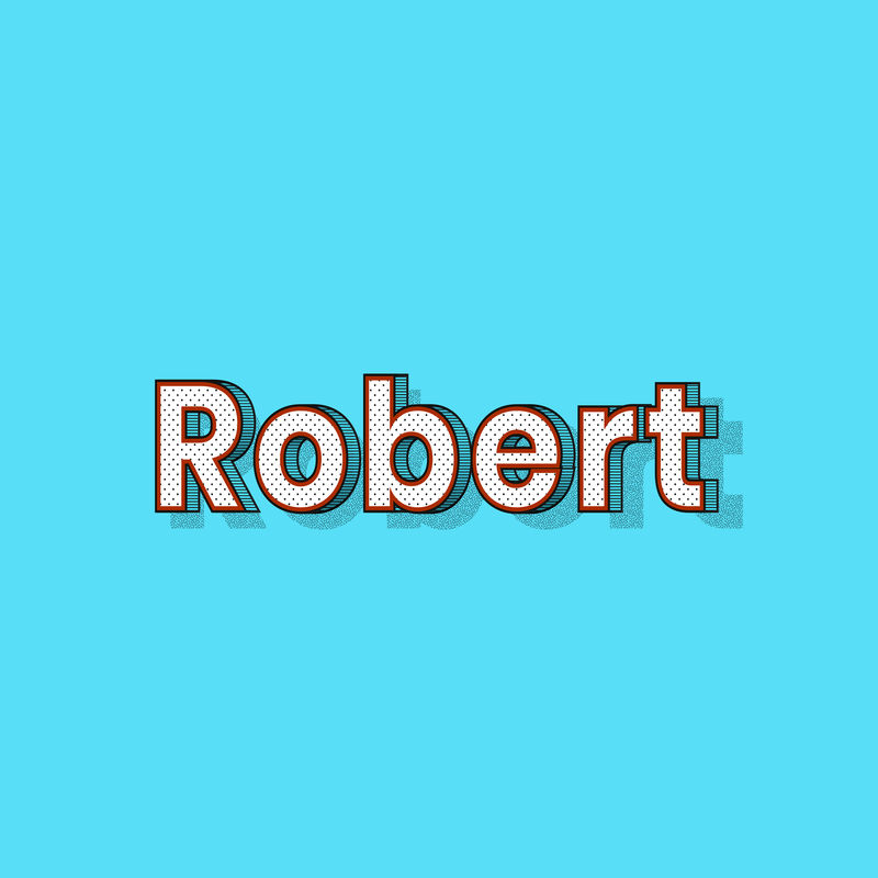 罗伯特·name复古点式设计