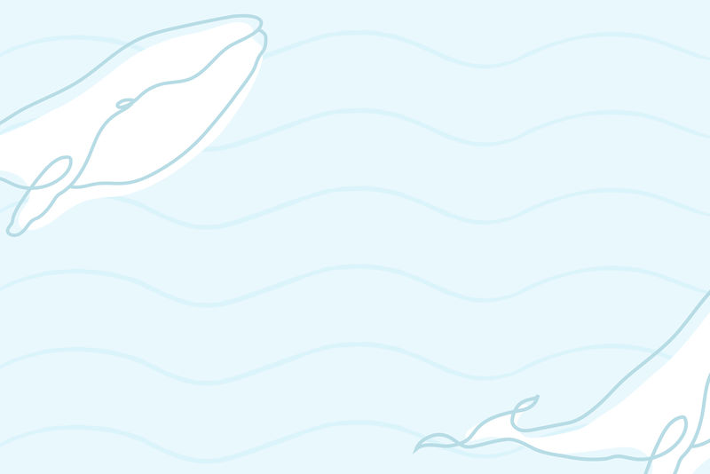 蓝海背景线条艺术鲸鱼设计