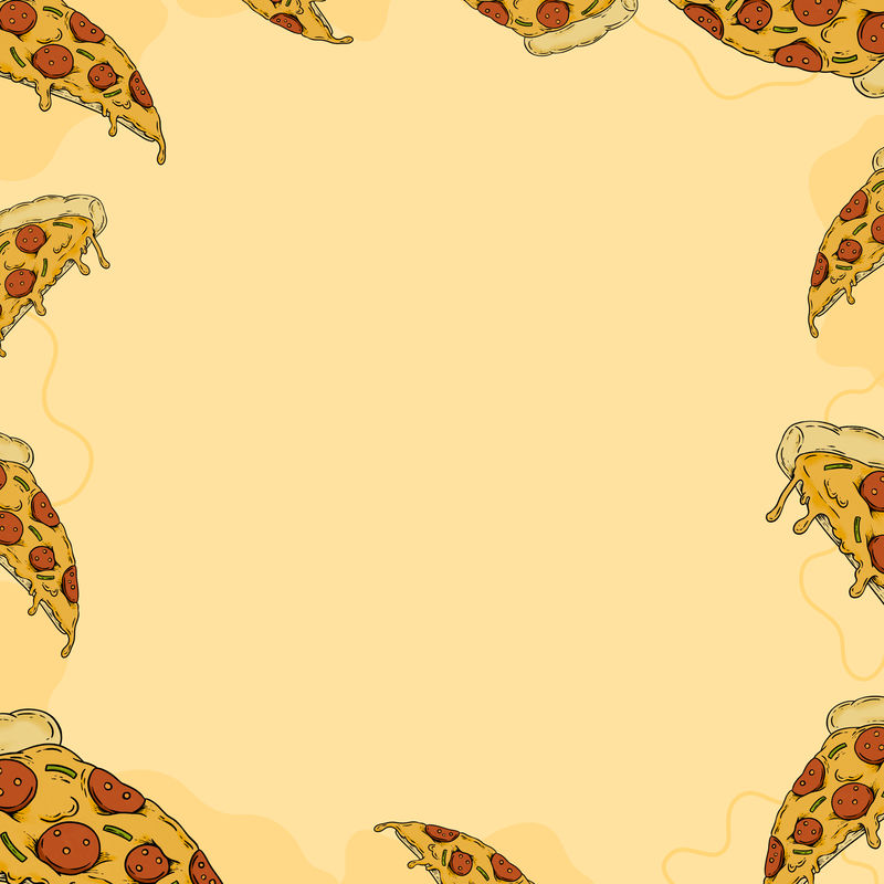 意大利香肠比萨饼架设计资源