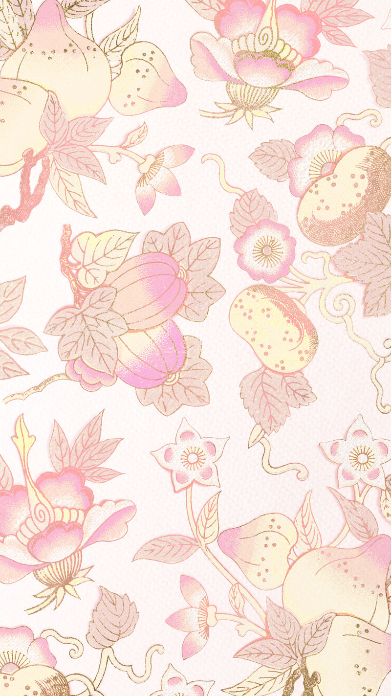 粉色花朵图案背景设计