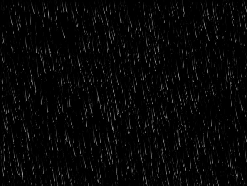 雨滴在黑色背景下矢量插图