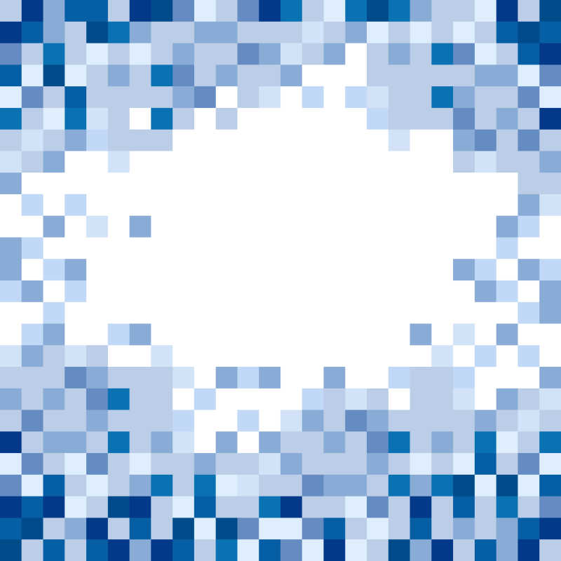 抽象蓝方块马赛克背景矢量图