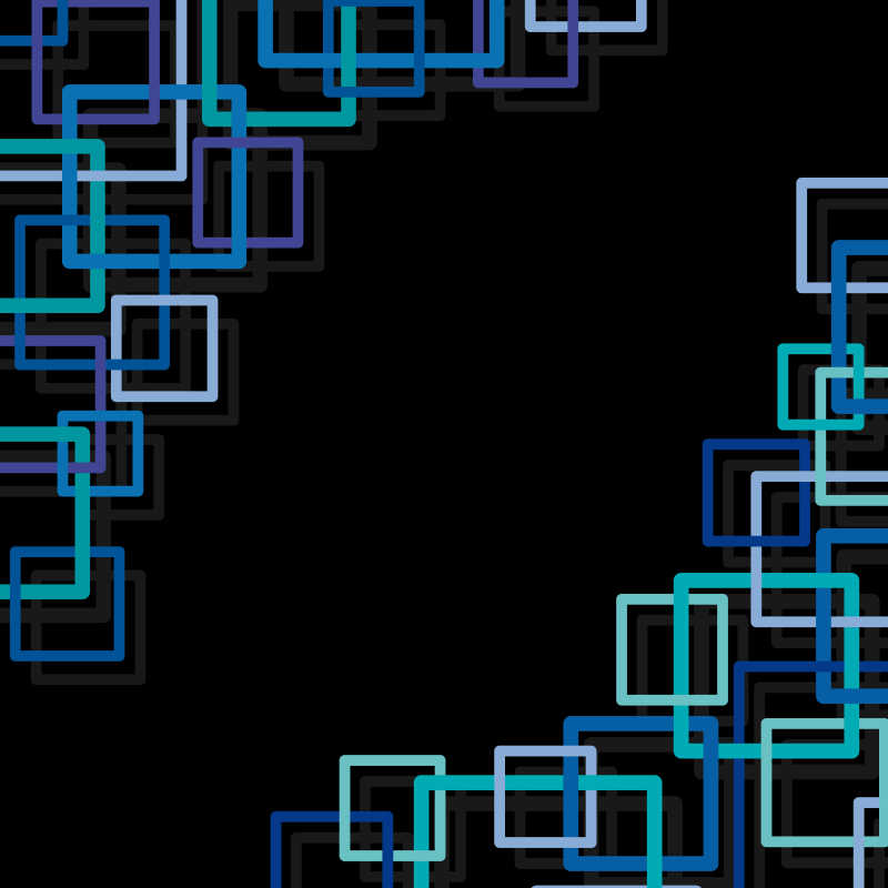 抽象蓝方块边框矢量背景