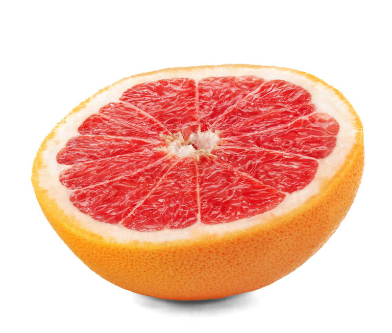 半个新鲜的柑橘