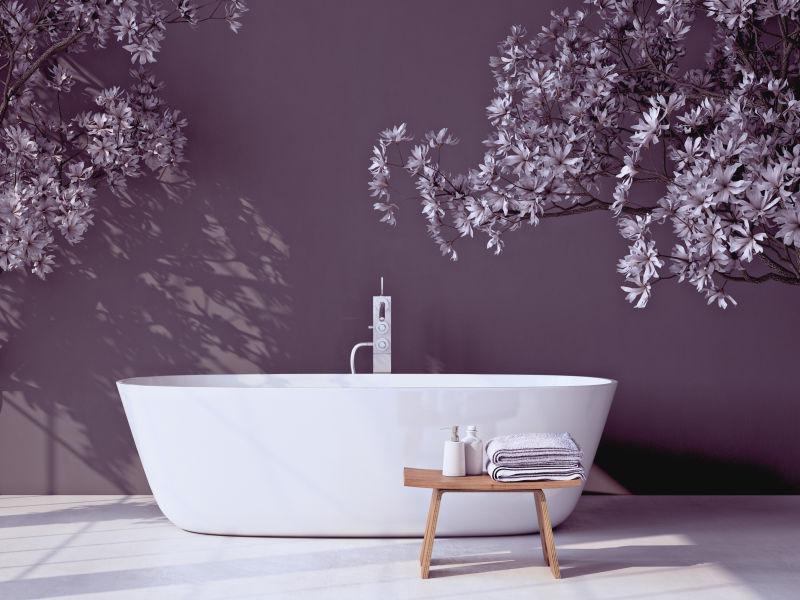 现代简约风格的灰色浴室