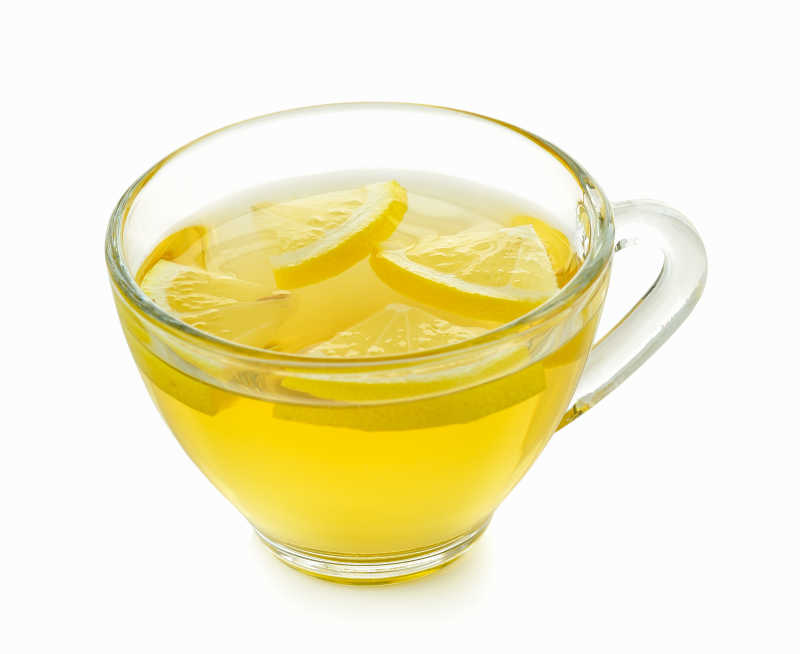 泡着柠檬的柠檬茶
