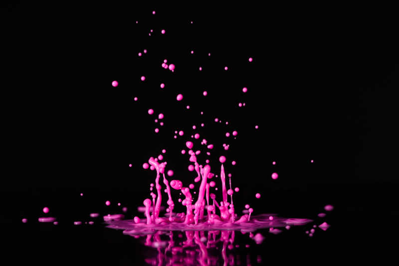粉色油漆溅射效果背景
