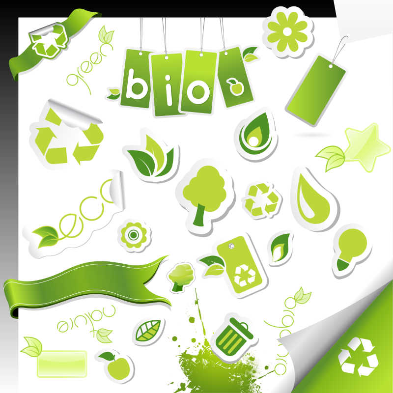 绿色生态图标设计